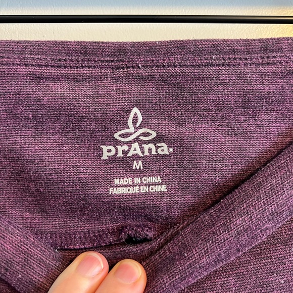 Prana Thick Stretchy Purple Pink Fuschia Leggings Workout Pant Women Size Med - Picture 7 of 7